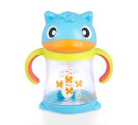 Playgro Clip Clop Weighted Straw Sippy Cup 6 Months+ - No Spill Baby Cup with Flexible Weighted Straw, Easy Grip Handles, Toddler Training Cup for Everyday Us