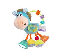 Playgro Horse Clip Clop Activity Rattle Light Blue - Nurturing Developmental Toy for 3+ Months - The Ultimate Fusion of Teething & Early Engagement - Baby's First Rattles with a Charming Horse Design
