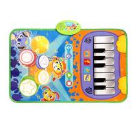 Playgro Rhythm and Jam Melody Mat, Rhythm and Jam Musical Rug - Interactive Rug with Piano Sounds, Drums, Violin, Trumpet and Accordion