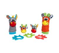 Playgro Jungle Friends Gift Pack Hands Feet Rattles Teething Rings
