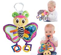 Playgro Soft Butterfly Teddy Baby Sensory Toy Teether Newborn Gift UK