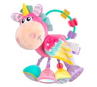 Playgro Unicorn Clip Clop Activity Rattle Pink - Nurturing Developmental Toy for 3+ Months - The Ultimate Fusion of Teething & Early Engagement - Baby's First Rattles with a Delightful Unicorn Design