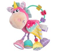Playgro Unicorn Clip Clop Activity Rattle Pink - Nurturing Developmental Toy for 3+ Months - The Ultimate Fusion of Teething & Early Engagement - Baby's First Rattles with a Delightful Unicorn Design