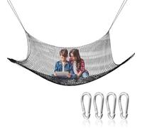 Playground Cargo Netting: Double Layer Heavy Duty Climbing Rope, Anti-fall Safety Net with 4 Reinforced Hooks | Durable Outdoor Garden Backyard Equipment for Garden