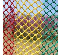 Playground Net Climbing Net, Stairs Balcony Railings Protection Fence Decor Mesh for Sports Bar, Colorful Child Safety Net Rope Ladder Swing Nylon Rope