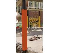 Playground Padding for Round Pole, 150cm Tall Basketball Hoop Pads Wrap Around Anti Collision, Commercial Post Protector Cover for Metal/Wood/Concrete Column