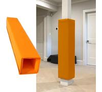 Playground Pole Padding Wrap, Fits Square Poles from 4x4 to 12x12, PU Foam Cover for Sports Column Protection, Ideal for Basement and Garage Gym