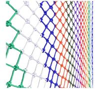 Playground Rope Net Protective Balcony Stairway Safety Net Colourful Nylon Ceiling Wall Decoration Netting Cargo Net Garden Fence Net(Size:2 * 2m(7 * 7ft),Color:Colourful)