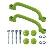 Playground Safety Handles, Non Slip Kids Playground Grab Handles, Hand Grip Bar for Playhouse Treehouse Climbing Frame Jungle Gym Backyard Park School, 2 Pieces