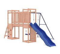 Playhouse Climbing Frame with Slide Ladder Swings Kids Solid Wood Pine vidaXL