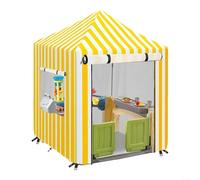 Playhouse Cover, Large Playhouse Cover Waterproof Outdoor Wooden Kids Playhouse Cover 210D Oxford Fabric Sun Protection (Yellow)