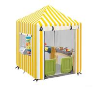 Playhouse Cover Made of 210D Oxford Fabric with Silver Coating, Weatherproof Protective Cover for Wooden Playhouses in the Garden, UV Protection against Rain and Sun, with Buckles for a Secure Hold