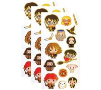 Playhouse Harry Potter Chibi Characters Shiny Foil Enamel Effect Sticker Sheet - 3 Packs