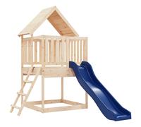 Playhouse Outdoor Climbing Frame with Slide Ladder Solid Wood Pine vidaXL