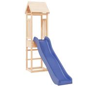 Playhouse Outdoor Garden Climbing Frame with Slide Solid Wood Pine vidaXL