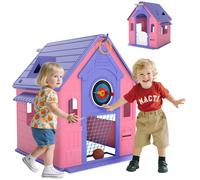 Playhouse Pink PP 124H x132L x118Wcm 5-in-1 Games Indoor Outdoor ChildFriendlyPP