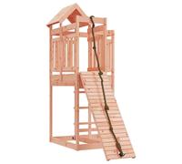Playhouse Playset with Climbing Wall Outdoor Play Tower Solid Wood vidaXL
