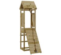 Playhouse with Climbing Wall Impregnated Wood Pine Kids Frame vidaXL