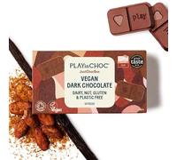 PLAYin CHOC JustChoc Vegan Chocolate, Award-Winning Organic And Dairy Free Chocolate, Organic Peruvian Cacao, Vegan Chocolate Gifts, Lactose Free Chocolate Bar… (Dark, 100g)