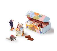 PLAYin CHOC ToyChoc Box, Organic Chocolate Gift Box for Kids with Surprise 3D Puzzle Toy, Gluten, Nut & Dairy Free Chocolate, Award Winning Vegan UK Chocolatier - Mixed Selection