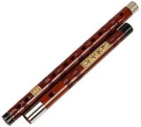 Playing Bass Flute Bamboo Flute Instrument Chinese Dizi Transverse Flute(Color:E)