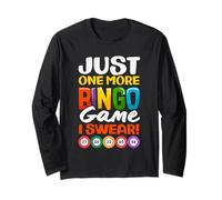 Playing Bingo Apparel Lottery Game Kit Winning Numbers Long Sleeve T-Shirt