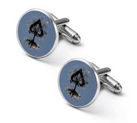 Playing Card Ace-s Tree Alloy Cufflinks Men's Classic Cuff Link Fashion Shirt Accessories for Business Party Wedding 2.0cm