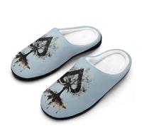Playing Card Ace-s Tree Cotton Slipper Anti-Skid Comfortable Cozy Plush Slippers Indoor House Closed Toe Shoes 7-8（39-40