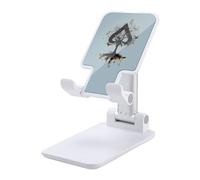 Playing Card Ace-s Tree Folding Cell Phone Stand for Desk Adjustable Height Portable Cellphone Cradle for Office
