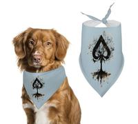 Playing Card Ace-s Tree Pet Triangle Adjustable Bandana Comfortable Bibs Puppy Scarfs Washable Kerchief for Small Medium Pets