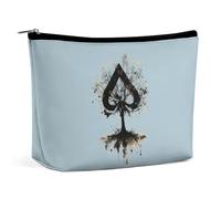 Playing Card Ace-s Tree Portable Makeup Bag Unisex Cosmetic Pouch Lightweight Travel Toiletry Bags