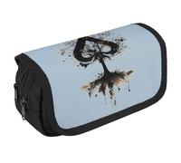Playing Card Ace-s Tree Portable Pen Case Double Layered Large Capacity Exquisite Pencil Case for Officce