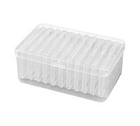 Playing Card Box - 250g Transparent Square Organizer | Clear Card Deck Case | Poker Display Storage Holder | Jewelry Hardware Craft Container | Small Items Collection Travel Trading Business Gathering