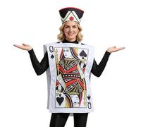 Playing Card Costume Fancy Dress | Funny Playing Card Costume with Split Shoulder Straps | Role Play Costumes | for Masquerade Stage Party Role Play Carnival Fancy Dress Theatre Street Fes