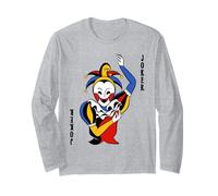 Playing Card Joker Card Costume Fancy Dress Groups Long Sleeve T-Shirt