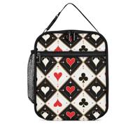 Playing Card Lunch Bags Insulated Cooler Lunch Tote | Portable,Lunch Container,Leakproof,Lunch Box,for Men Women