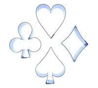 Playing Card Suits Cutter Set - Stainless Steel