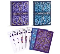 Playing Cards 2 Pack Standard Index Playing Card Premium Poker Set Card Games for Adults Deck of Playing Cards for Travel Camping Family Games Night Party Games