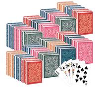 Playing Cards 48 Pack, 48 Deck of Playing Cards Bulk for Adults, Professional Poker Cards Set 6 Colors, Family Game Night, Standard Index Card for Blackjack, Pinochle, Canasta Card Game Party Supplies