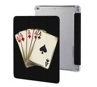 Playing Cards-Aces Compatible with IPAD 2017/2018/Air1/Air2 (9.7in) Protective Case Tablet Case Stand Cover with Pen Holder