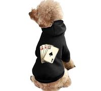 Playing Cards-Aces Dog Hoodie Sweatshirt Pet Clothes Dog Pullover Sweaters Winter Jacket for Dogs Cats