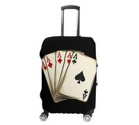 Playing Cards-Aces Travel Luggage Cover Washable Suitcase Covers for Luggage Baggage Suitcase Protector