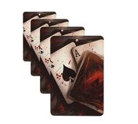 Playing cards Car Air Fresheners Cards Set of 4 Pieces Personalized Car Fresheners Gifts for Men Women Auto Aromatherapy Tablets Hanging Scented Cards for Wardrobe Bathroom