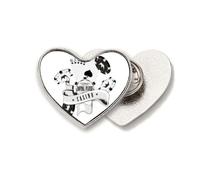 Playing Cards Chips Gambling Utensils Pattern Heart Metal Pin Brooch Clip Love