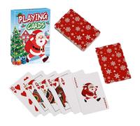 Playing Cards - Classic Festive Design, Smooth Shuffle Finish, Christmas Party Table Game, Family Card Deck | Kids Card Games For Playing, Adults, Eve, Holiday Gathering, Home Party, Entertainment