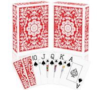 Playing Cards,Deck of Cards 2 Pack,Poker Cards Professional Set,Jumbo Index Large Print Playing Cards for Adults Seniors,Card Games for Family Game Night Party Casino Magic (Red)
