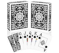 Playing Cards,Deck of Cards 2 Pack,Poker Cards Professional Set,Jumbo Index Large Print Playing Cards for Adults Seniors,Card Games for Family Game Night Party Casino Magic (Black)