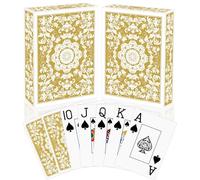 Playing Cards,Deck of Cards 2 Pack,Poker Cards Professional Set,Jumbo Index Large Print Playing Cards for Adults Seniors,Card Games for Family Game Night Party Casino Magic (Gold)
