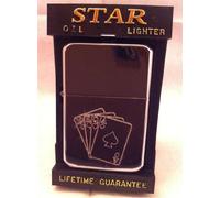 Playing Cards Engraved Polished Chrome Lighter No 55 can be personalised engraved free of charge