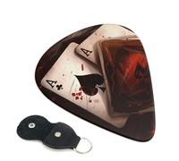 Playing Cards Guitar Plectrums, 6 Guitar Plectrums, Double Sided Printing, For Acoustic Guitar, Bass, Ukulele, Electric Guitar (0.46 Mm 0.71 Mm 0.96 Mm)